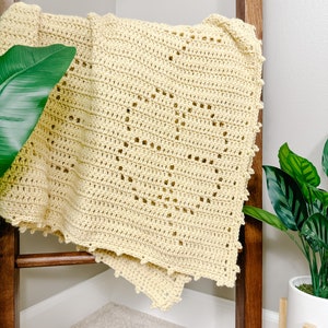 Filet Crochet Baby Blanket Pattern | Easy Crochet Pattern for Beginner | Crochet Clover Pattern | Crochet Shamrock Pattern Blanket