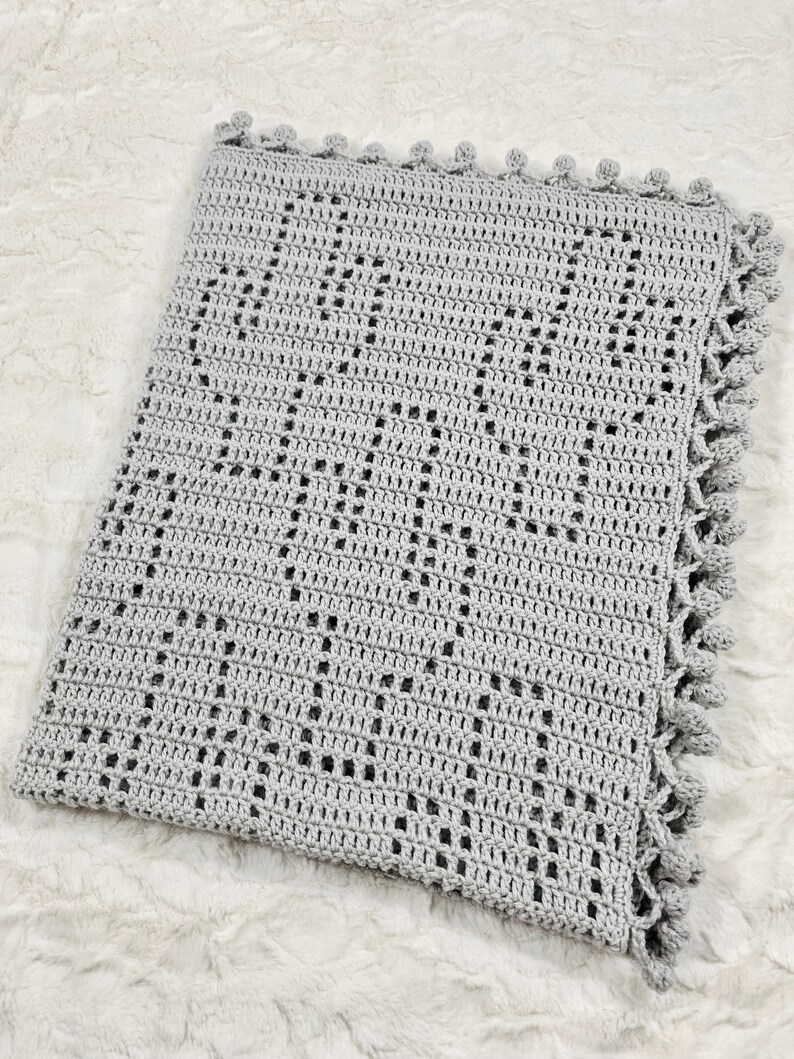 Cactus Baby Blanket Crochet Pattern Toddler Blanket Etsy