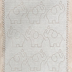 Filet Crochet Blanket Pattern Baby Blanket Crochet Pattern Filet Blanket Filet Crochet Pattern Elephant Animals Penelope Blanket image 5