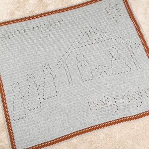 Nativity Blanket | Filet Crochet Blanket Pattern | Baby Blanket Crochet Pattern | Filet Blanket | Filet Crochet Pattern | Christmas Crochet