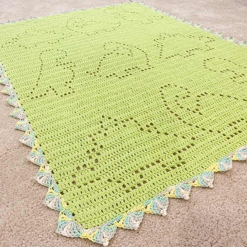 Tripp Dinosaur BABY Blanket Pattern Crochet Dinosaur Etsy