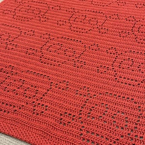 Skull Crochet Pattern | Halloween Crochet Blanket Pattern | Filet Crochet Skull Blanket | Crochet Gothic Blanket | Fall Crochet Blanket
