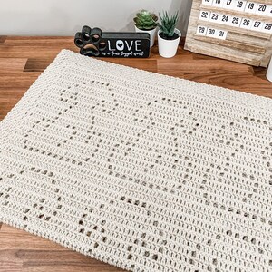 Crochet Dog Pattern | Crochet Baby Blanket Pattern | Animal Pattern | Crochet Afghan Pattern | Dog Crochet Blanket | Dog Baby Blanket image 3