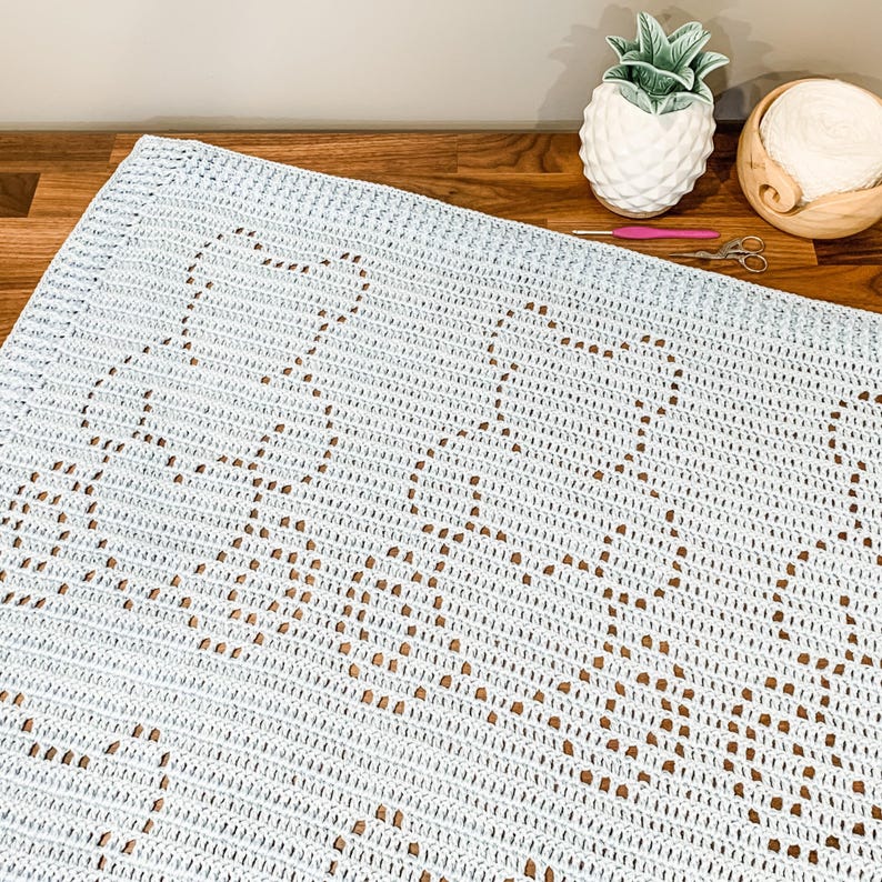 Crochet Bear Pattern | Crochet Teddy Bear | Baby Boy Blanket | Baby Girl Blanket | Baby Crochet Blanket | Bear Crochet Afghan Pattern image 2