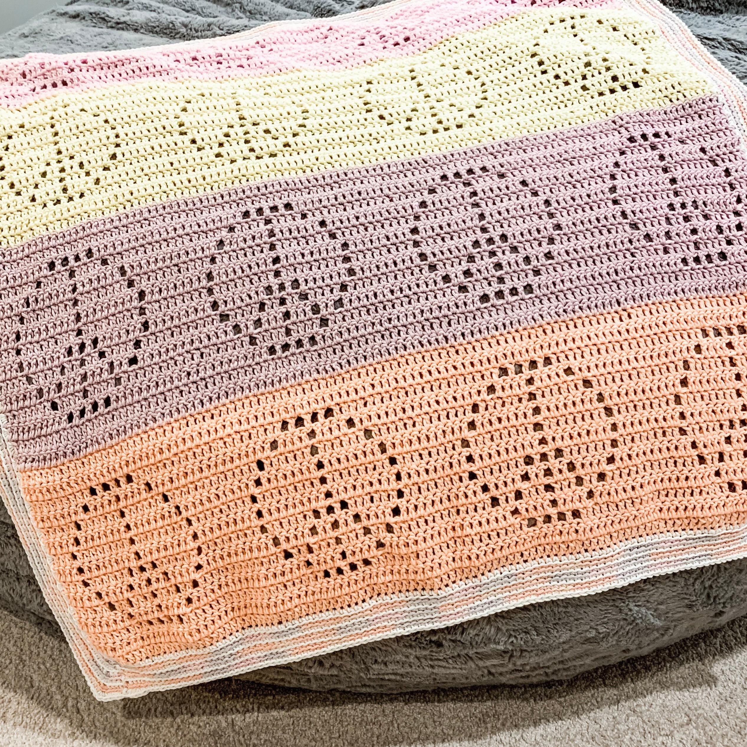 36 Hippie Crochet Patterns for Boho Outfits, Bags, Home Décor, and Gifts 8 Filet Crochet Blanket Pattern Peace Sign