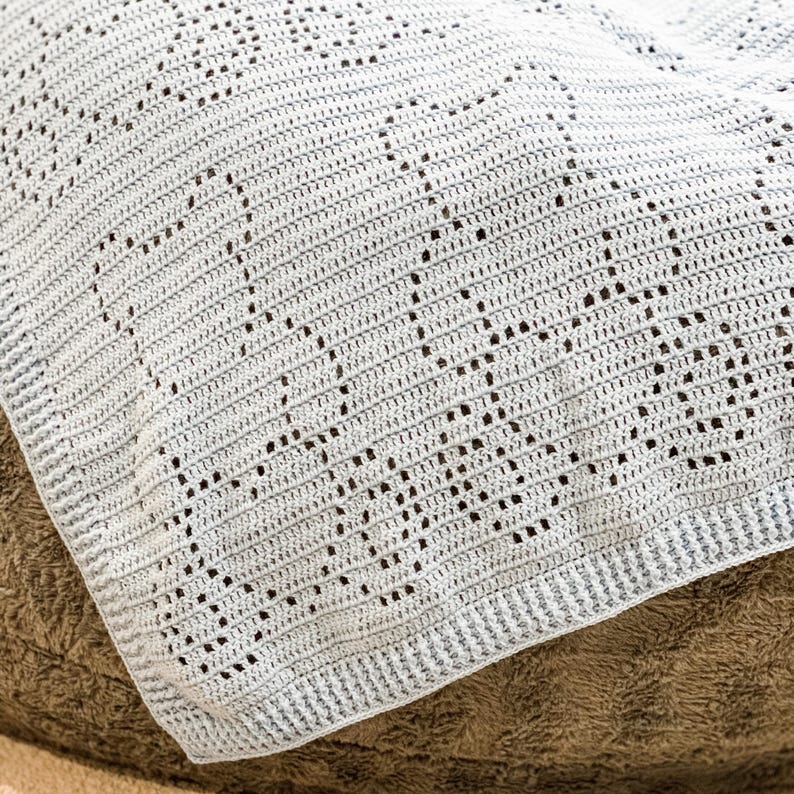 Crochet Bear Pattern | Crochet Teddy Bear | Baby Boy Blanket | Baby Girl Blanket | Baby Crochet Blanket | Bear Crochet Afghan Pattern image 3