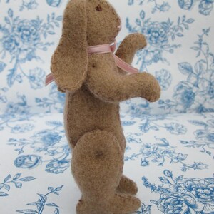 Hand Stitched Wool Felt Bunny Rabbit With Jointed Arms and Legs - Etsy