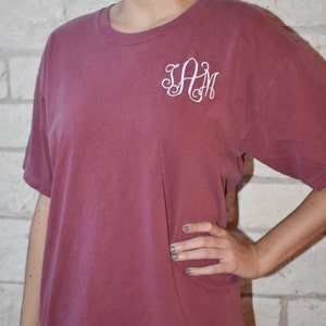 Comfort Colors Short Sleeve Monogrammed T-Shirt image 1