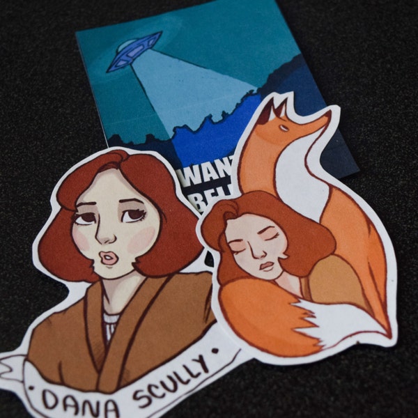 SALE***Fox and Scully || X Files Stickers