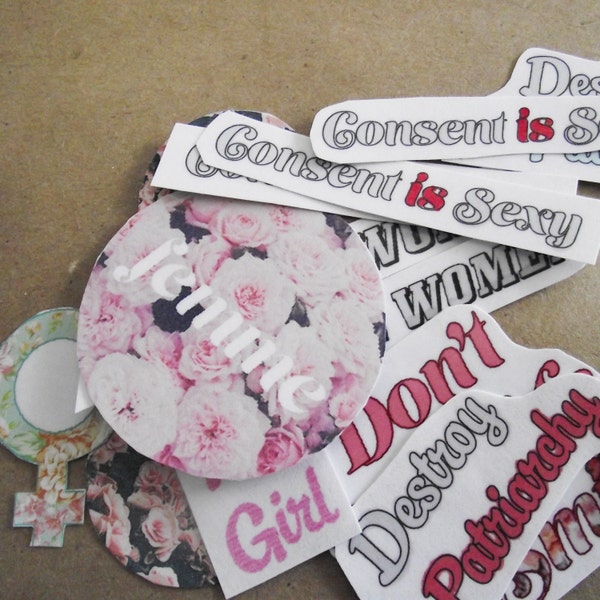 Feminist Sticker Flakes V.2