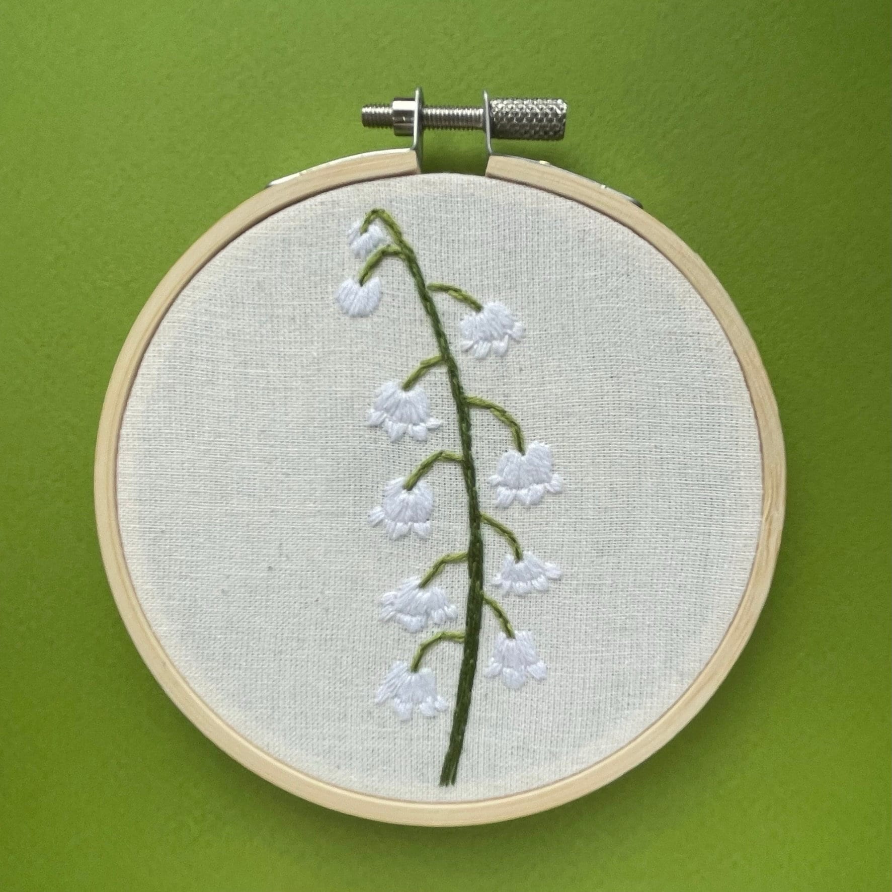 Lily of the Valley Embroidery PDF Pattern and Guidance 
