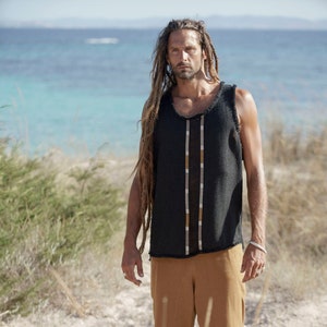 IXIL TANK TOP, tribal tanktop, hennep tanktop, boho tanktop, etnische tanktop, hennep tanktop