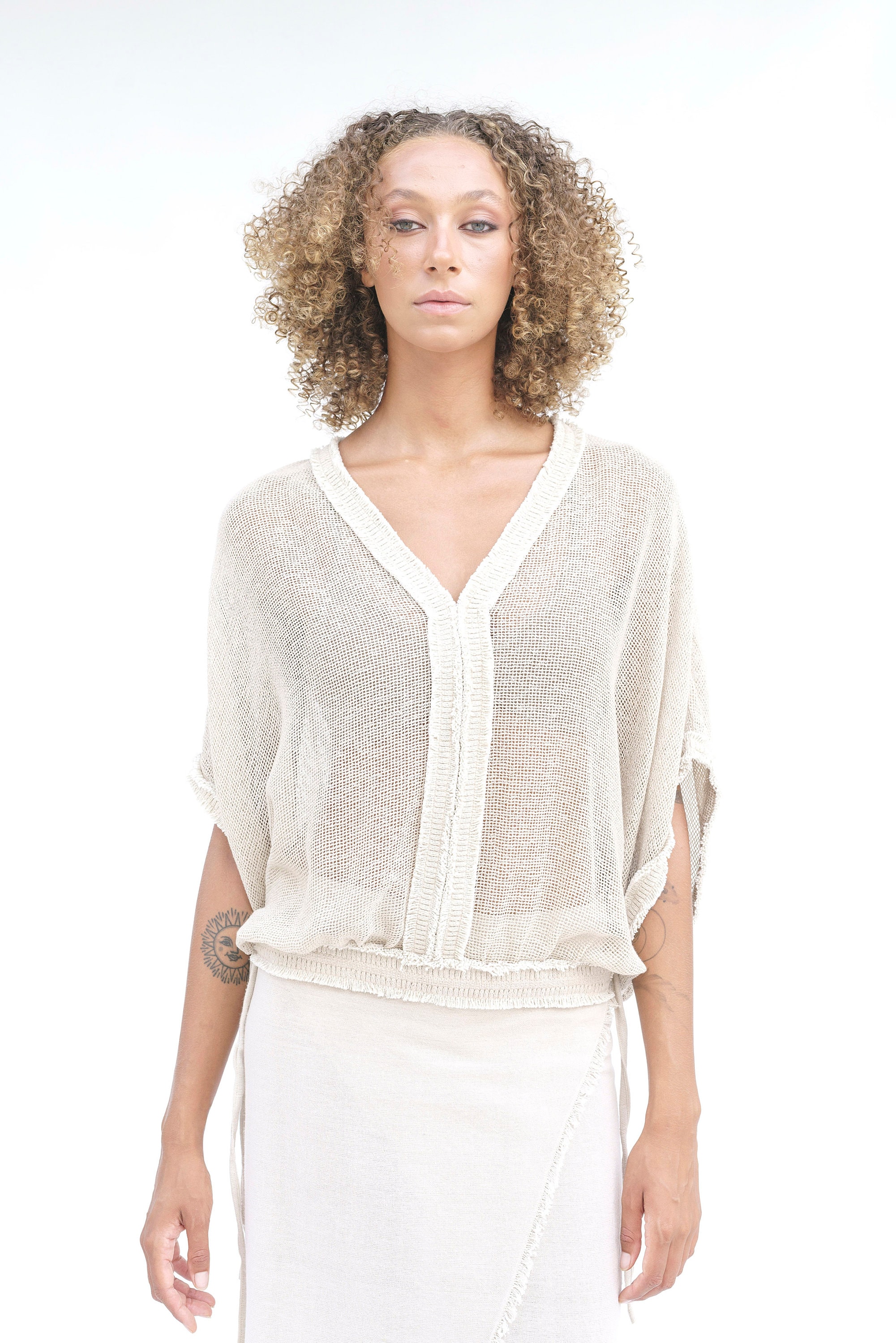 KAILAS NATURE tribal  top,ethnic top,earthtones,boho top,slow fashion,natural material,handwoven,textures top,transparent top