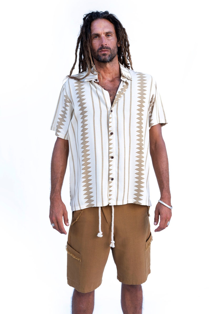 SHIRT DHOBI,Men shirt,tribal shirt,ethnic shirt,boho shirt,short sleeve shirt,embroidery shirt image 2