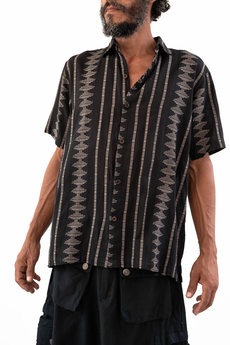 SHIRT DHOBI,Men shirt,tribal shirt,ethnic shirt,boho shirt,short sleeve shirt,embroidery shirt image 8