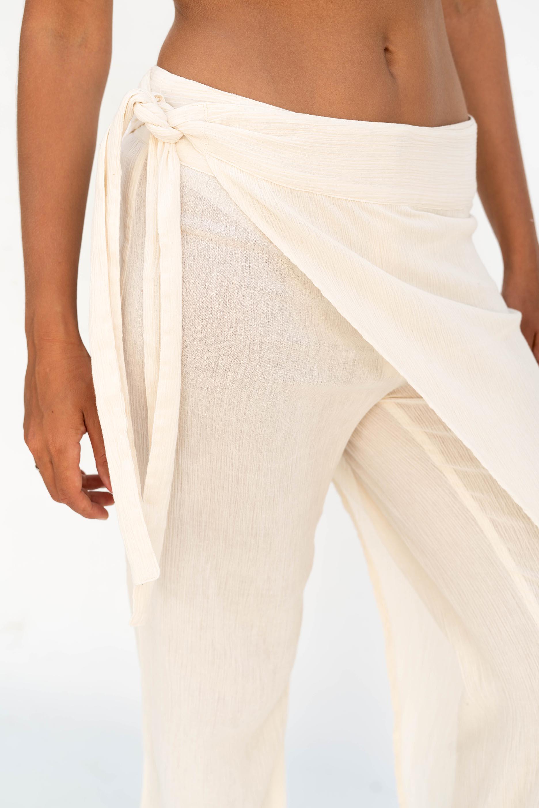 パンツ GOMME wrap skirt pants ZOE SKIRT Pants,skirt-pants,boho Pants,cotton Crêpe Pants,pants
