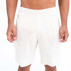 ELASTIK SHORTS,pantalon tribal corto,bermuda étnica,bermuda boho,bermudas tejidos naturales,bermuda yute,bermudas tiro bajo,ropa tribal imagen 9