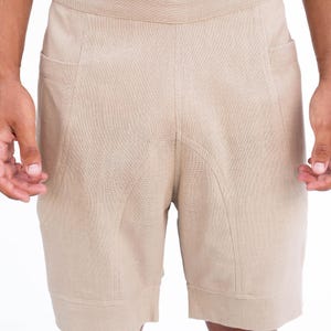 ELASTIK SHORTS,pantalon tribal corto,bermuda étnica,bermuda boho,bermudas tejidos naturales,bermuda yute,bermudas tiro bajo,ropa tribal imagen 6