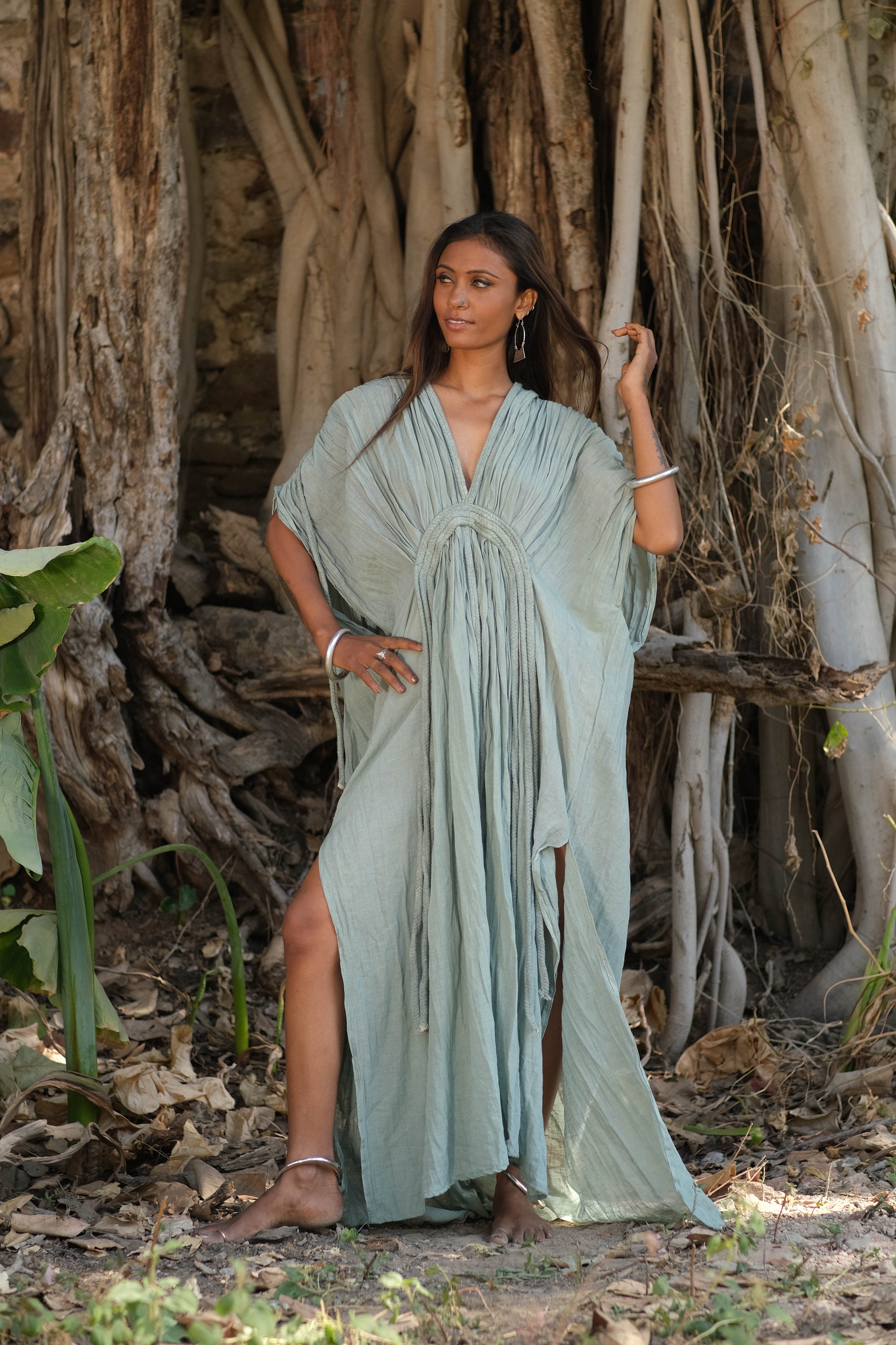 ARIA カフタンドレス、ギリシャ風ロングドレス、ミューズ風ロング