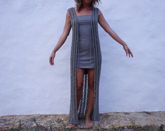 トップス cocoon long vest ロングベスト-Women