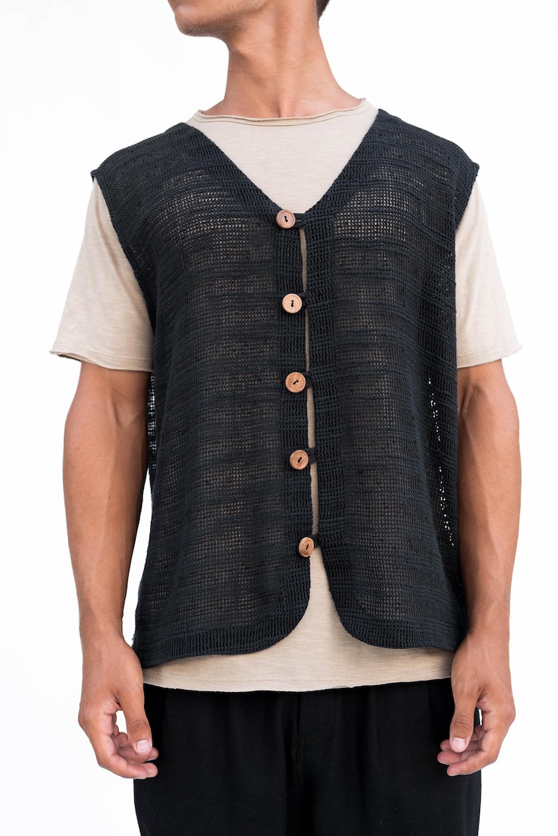 HANOI Vest,boho Chic Men Vest,men’s Cotton Vest,handloom Men’s Vest ...
