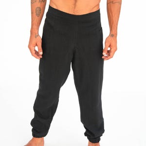 ELASTIK PANT,natural fabric pants,seams pants,low waist pants, elastic pants,summer man long pants,man boho trousers,handloom cotton pants image 6