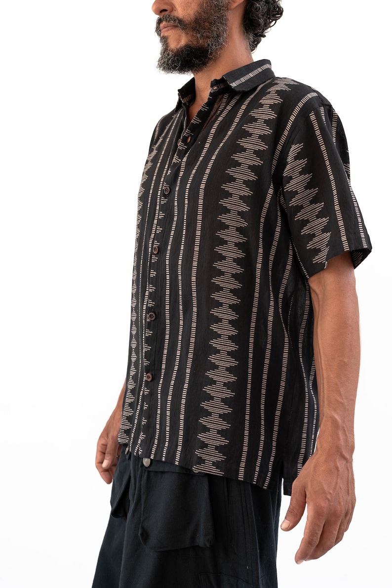 SHIRT DHOBI,Men shirt,tribal shirt,ethnic shirt,boho shirt,short sleeve shirt,embroidery shirt image 9