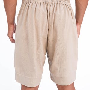 ELASTIK SHORTS,pantalon tribal corto,bermuda étnica,bermuda boho,bermudas tejidos naturales,bermuda yute,bermudas tiro bajo,ropa tribal imagen 7