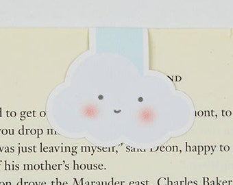 Cloud Magnetic Bookmark, Book Lover Gift