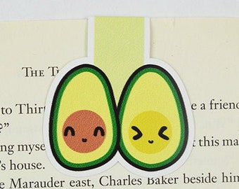 Avocado Magnetic Bookmark, Book Lover Gift