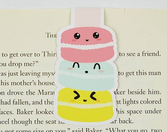 Macaron Magnetic Bookmark, Book Lover Gift