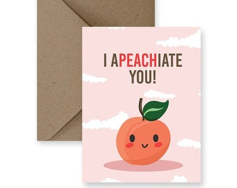 Biglietto di amicizia carino, biglietto di amicizia divertente, biglietto solo perché, biglietto per ogni occasione, biglietto di apprezzamento, biglietto per amico / Ti apeachiate!