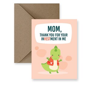 Tarjeta divertida del día de la madre tarjeta linda para el día de la madre Pun tarjeta para la tarjeta del día de la madre hecha a mano tarjeta divertida para mamá madres día regalo