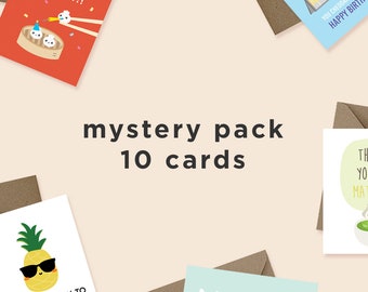 Imperfect Greeting Cards Mystery Pack, Cute Blank Cards Assortment