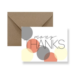 Jeu de cartes de remerciement vierges Notes de remerciement Cartes de remerciement amusantes pour entreprise Cartes de remerciement mignonnes pour cadeau de remerciement pour professeur