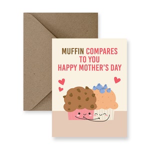 Tarjeta divertida del Día de la Madre Tarjeta linda para el Día de la Madre Tarjeta de juego de palabras para mamá Tarjeta del Día de la Madre Tarjeta divertida hecha a mano para mamá Regalo del Día de la Madre