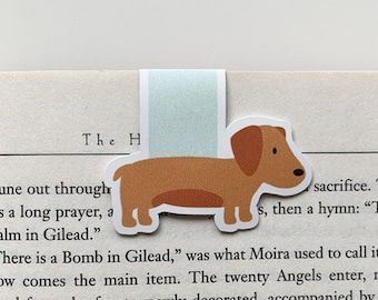 Sausage Dog Magnetic Bookmark, Dachshund Lover Gift