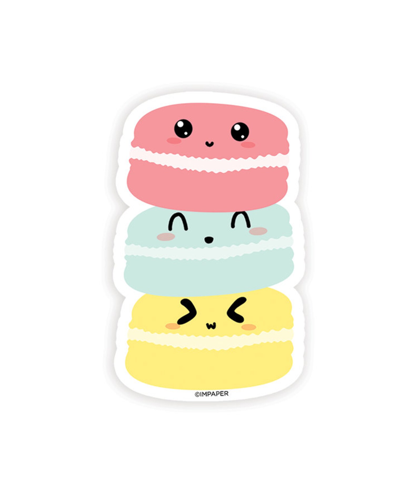 Macaron Sticker Foodie Stickers for Friends Cute Stickers - Etsy