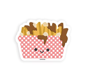 Poutine Sticker | Canadian Foodie Gift