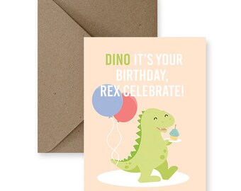 Funny Birthday Card for Friend Funny Birthday Card for Him Cute Birthday Card for Her Cute Birthday Card for Boyfriend Card Handmade Dino