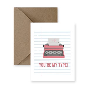 Tarjeta de amor linda para novio Tarjeta de amor divertida para él Tarjeta de amor de juego de palabras para su tarjeta de amor hecha a mano Tarjeta de aniversario para novia Tarjeta de amor nerd