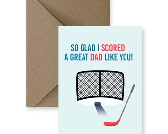 Funny Father's Day Card: Scored Dad Pun