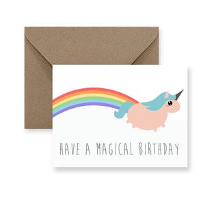 Carte d’anniversaire drôle pour un ami Carte d’anniversaire drôle pour lui Carte d’anniversaire mignonne pour elle Carte d’anniversaire mignonne pour petit ami Carte licorne faite à la main