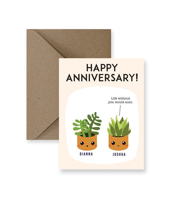 Personalized Cute Anniversary Card for Husband Funny | Etsy
