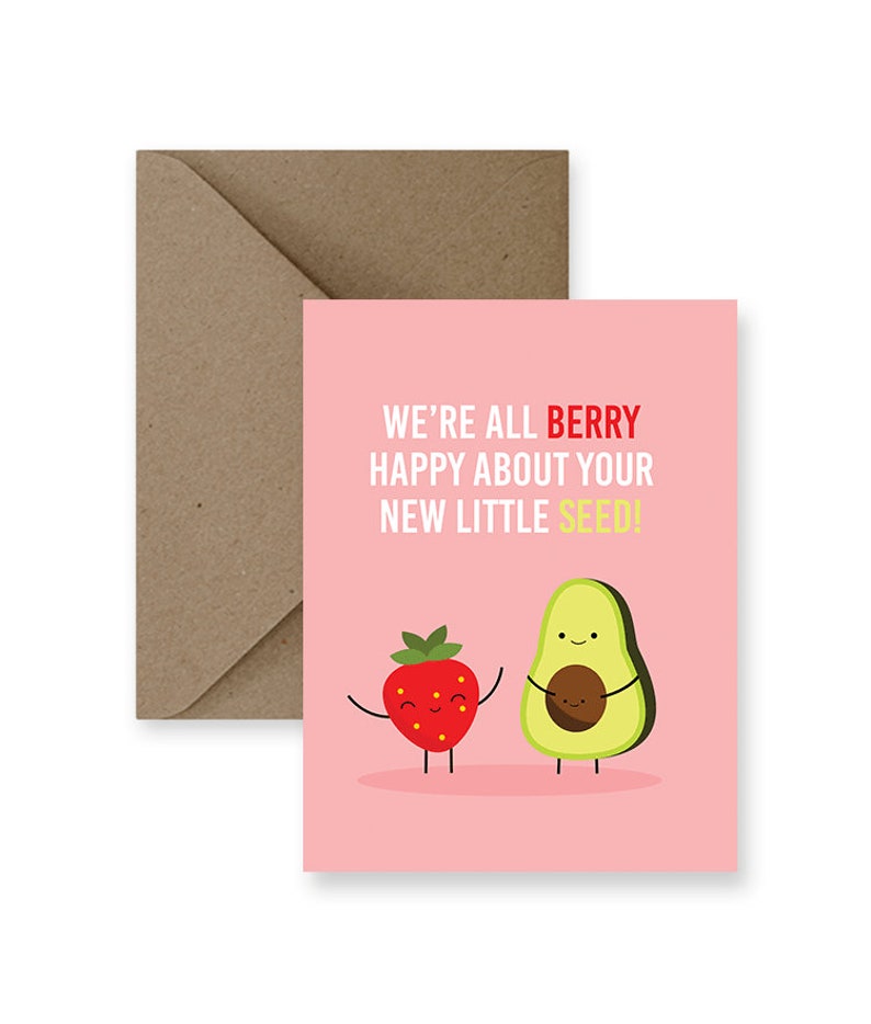 Funny Baby Card for Girl Cute Baby Card for Boy Pun Baby Etsy