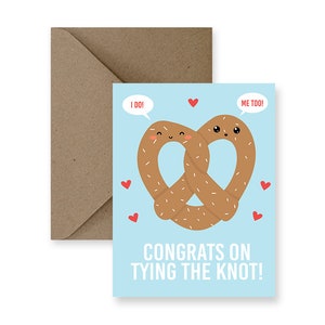 Tarjeta de boda divertida, tarjeta de boda linda, tarjeta de matrimonio divertida, tarjeta de matrimonio linda, tarjeta para la boda, felicidades por atar el nudo