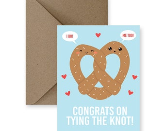 Funny Wedding Card, Cute Wedding Card, Funny Marriage Card, Cute Marriage Card, Card for Wedding, Congrats on Tying the Knot