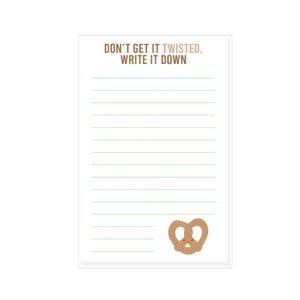 Don’t Get It Twisted Notepad, To Do List Daily Planner, Gift under 20, Grocery List, Note List, Stationery, Task List, Cute Notepad, Modern