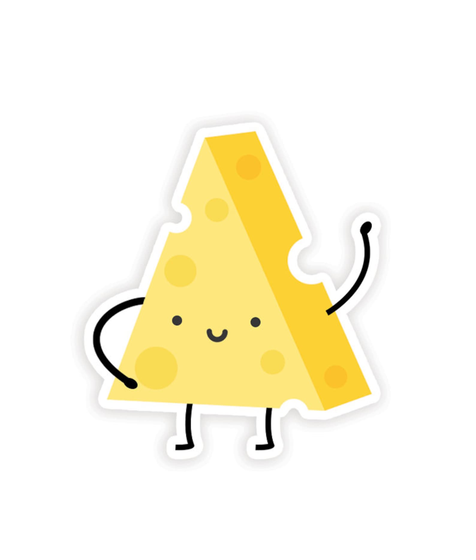 Cheese Sticker Stickers for Foodies Cute Gift for Foodies - Etsy