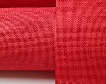 Tela para punto de cruz Aida Canvas, 100 % algodón, color rojo, 14 ct, 16 ct y 18 ct, envío gratuito